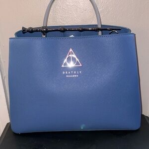 Loungefly Blue Deathly Hallows Satchel